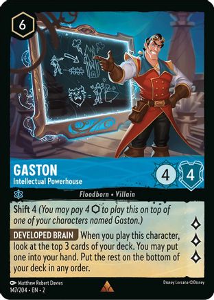 Gaston (Intellectual Powerhouse) - 147/204 - Rare