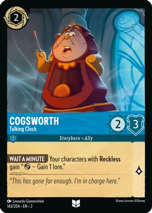 Cogsworth (Talking Clock) - 143/204 - Uncommon