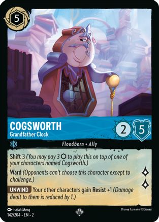 Cogsworth (Grandfather Clock) - 142/204 - Super Rare