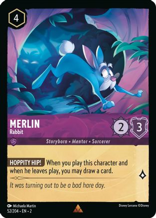 Merlin (Rabbit) - 52/204 - Rare