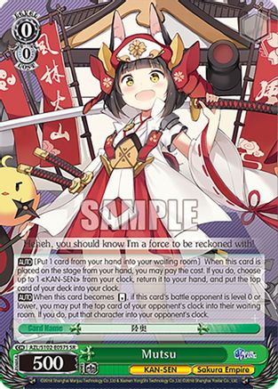 Mutsu (SR) - AZL/S102-E057SSR - Super Rare available at 401 Games Canada