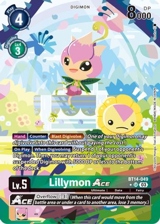 Lillymon Ace (Alternate Art) - BT14-049 - Super Rare (Pre-Order) available at 401 Games Canada