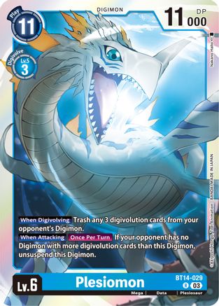 Plesiomon - BT14-029 - Rare (Pre-Order) available at 401 Games Canada