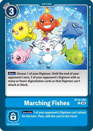 Marching Fishes - BT14-092 - Common (Pre-Order) available at 401 Games Canada