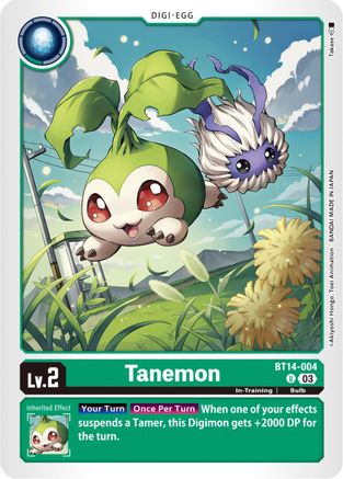 Tanemon - BT14-004 - Uncommon (Pre-Order) available at 401 Games Canada