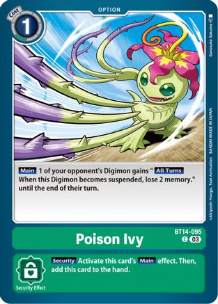 Poison Ivy - BT14-095 - Common (Pre-Order) available at 401 Games Canada