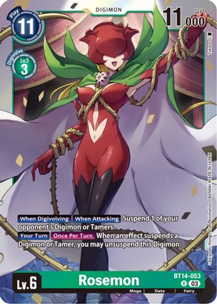 Rosemon - BT14-053 - Rare (Pre-Order) available at 401 Games Canada