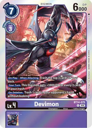 Devimon - BT14-075 - Rare (Pre-Order) available at 401 Games Canada