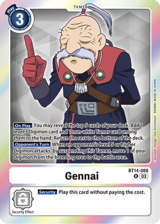 Gennai - BT14-088 - Rare (Pre-Order) available at 401 Games Canada