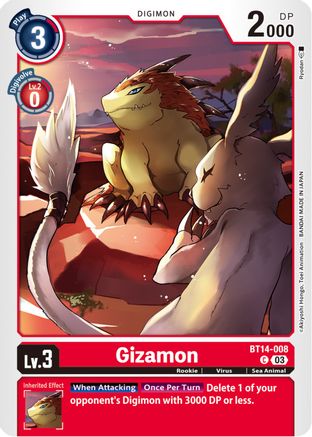 Gizamon - BT14-008 - Common (Pre-Order) available at 401 Games Canada