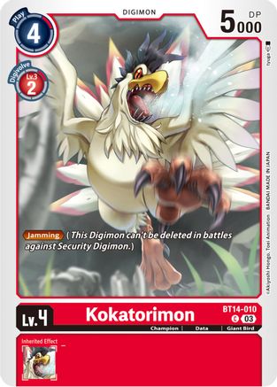Kokatorimon - BT14-010 - Common (Pre-Order) available at 401 Games Canada