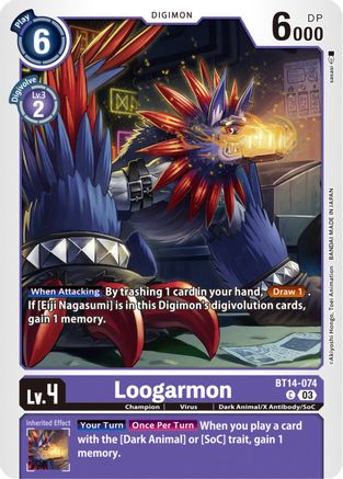 Loogarmon - BT14-074 - Common (Pre-Order) available at 401 Games Canada