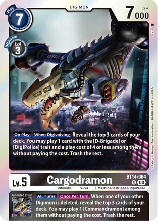 Cargodramon - BT14-064 - Rare (Pre-Order) available at 401 Games Canada