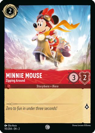 Minnie Mouse (Zipping Around) - 115/204 - Common