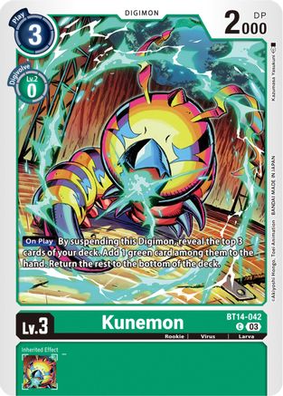 Kunemon - BT14-042 - Common (Pre-Order) available at 401 Games Canada