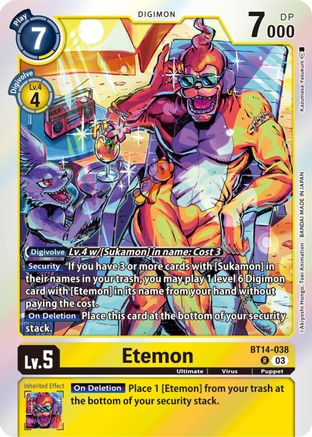 Etemon - BT14-038 - Rare (Pre-Order) available at 401 Games Canada