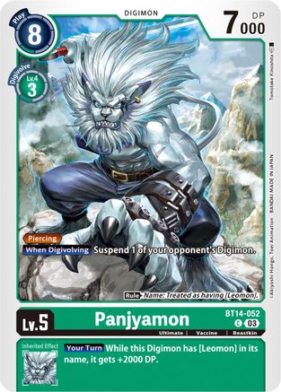 Panjyamon - BT14-052 - Common (Pre-Order) available at 401 Games Canada