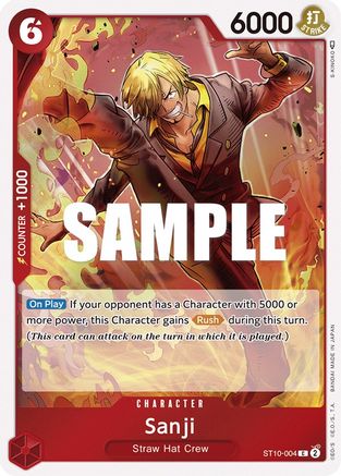 Sanji - ST10-004 - Common (Pre-Order) available at 401 Games Canada