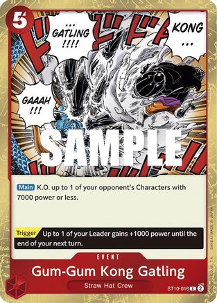 Gum-Gum Kong Gatling - ST10-016 - Common (Pre-Order) available at 401 Games Canada
