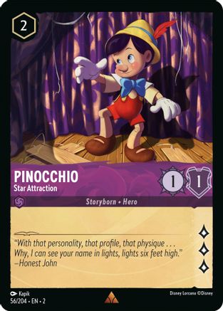 Pinocchio (Star Attraction) - 56/204 - Rare