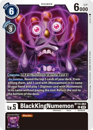 BlackKingNumemon - BT14-063 - Uncommon (Pre-Order) available at 401 Games Canada