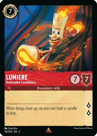 Lumiere (Hotheaded Candelabra) - 112/204 - Rare