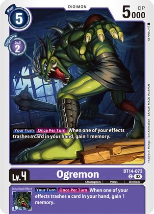 Ogremon - BT14-073 - Common (Pre-Order) available at 401 Games Canada