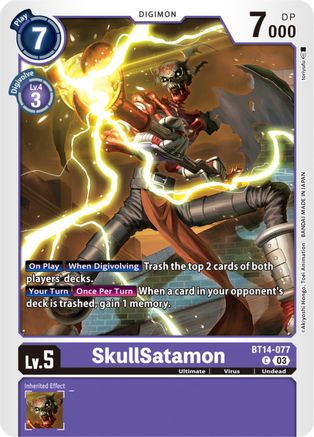 SkullSatamon - BT14-077 - Common (Pre-Order) available at 401 Games Canada