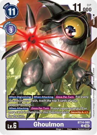 Ghoulmon - BT14-080 - Uncommon (Pre-Order) available at 401 Games Canada