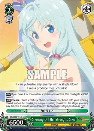 Showing Off Her Strength, Shea (RRR) - ARI/S103-TE16RRRR - Triple Rare