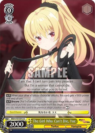The Girl Who Can't Die, Yue - ARI/S103-E012C - Common