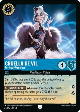 Cruella De Vil (Perfectly Wretched) - 145/204 - Uncommon