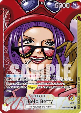 Belo Betty (002) (Alternate Art) - OP05-002 - Leader