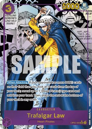 Trafalgar Law (069) (Alternate Art) (Manga) - OP05-069 - Super Rare