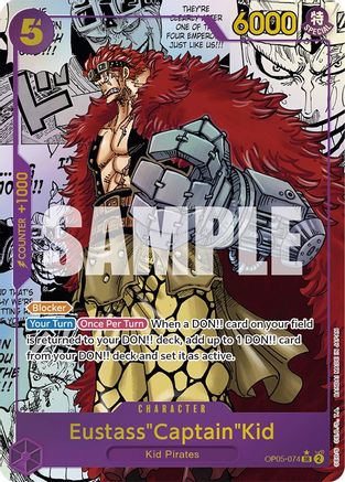 Eustass"Captain"Kid (Alternate Art) (Manga) (No Reminder Text) - OP05-074 - Super Rare