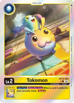 Tokomon (Blast Ace Box Promotion Pack) - BT14-003 - Uncommon