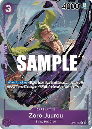 Zoro-Juurou (Alternate Art) - OP05-067 - Rare