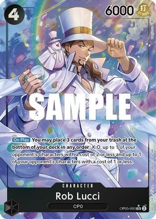 Rob Lucci (093) (Alternate Art) - OP05-093 - Super Rare