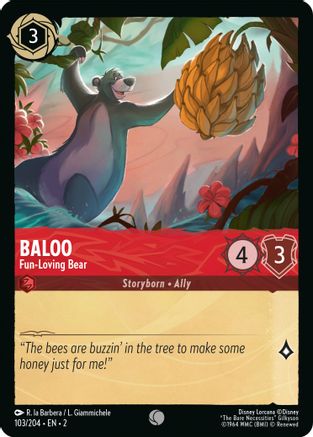 Baloo (Fun-Loving Bear) - 103/204 - Common