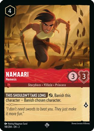 Namaari (Nemesis) - 118/204 - Super Rare