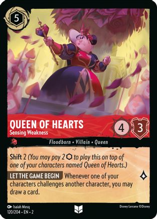 Queen of Hearts (Sensing Weakness) - 120/204 - Uncommon