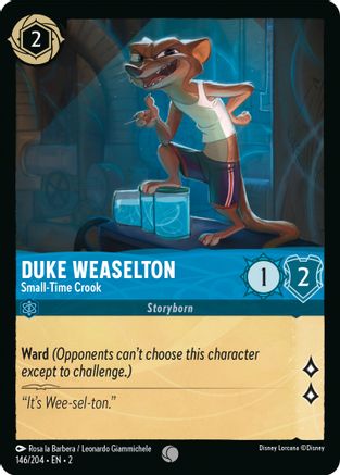 Duke Weaselton (Small-Time Crook) - 146/204 - Common