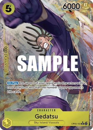 Gedatsu (Alternate Art) - OP05-102 - Rare