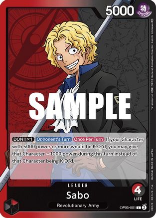 Sabo (001) - OP05-001 - Leader