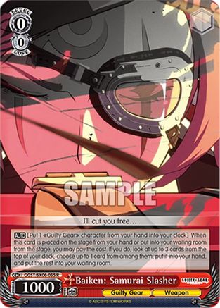 Baiken: Samurai Slasher - GGST/SX06-055R - Rare