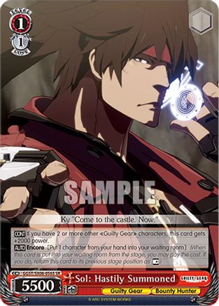 Sol: Hastily Summoned (SR) - GGST/SX06-056SSR - Super Rare