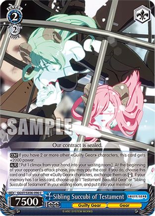 Sibling Succubi of Testament - GGST/SX06-096C - Common