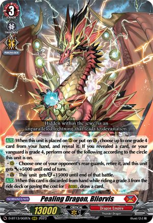 Pealing Dragon, Bliorvis - D-BT13/002EN - Triple Rare