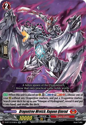 Dragontree Wretch, Ragoon Qimrud - D-BT13/018EN - Double Rare