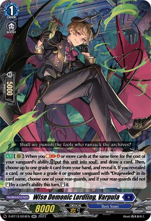 Wise Demonic Lordling, Varpula - D-BT13/024EN - Double Rare